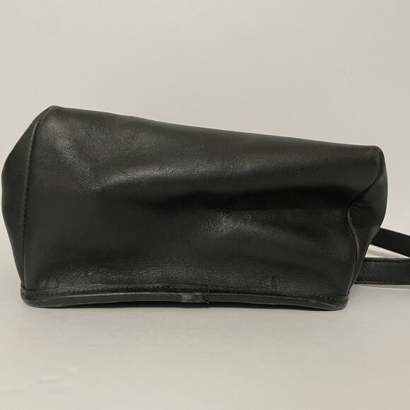 Vintage 1990s Coach 9960 Black Soft Leather Turnlock Daypack Mini Backpack Purse - Picture 4 of 14